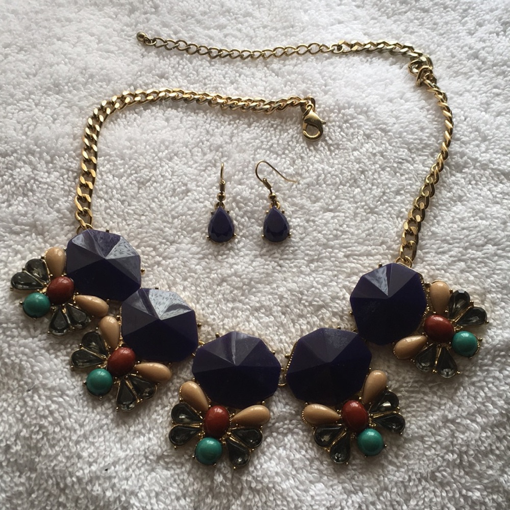 Necklace with matching earrings